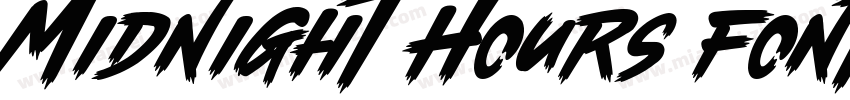 Midnight Hours Font Regular字体转换